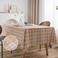 Toalha de mesa de gingham anti -rugas à prova d'água para mesa de café