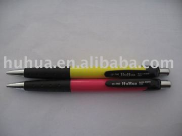 0.7mm office ball pen plastic colorful case ball pen