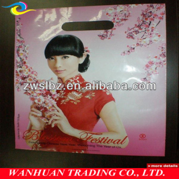 customer die cut packaging type plastic bags