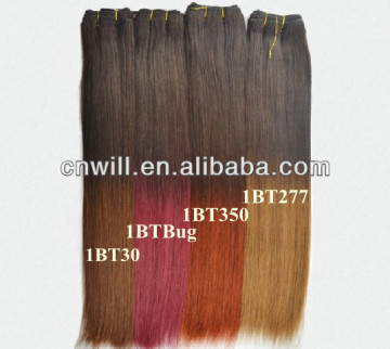 2014 NEW ARRIVAL two tone color ombre malaysian hair two tone malaysian hair extension