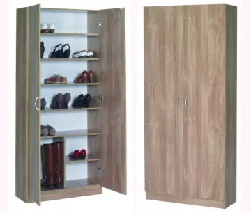 Hot selling mdf wooden shoe rack display