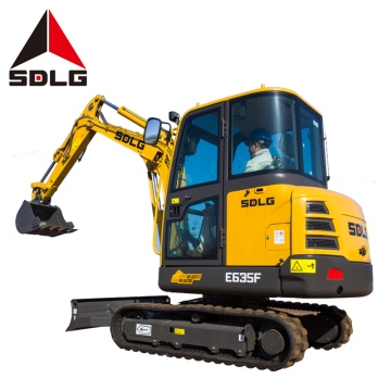 SDLG 635F 3 -tonowe małe koparki z krawędzi - konkurencyjna cena mini koparka