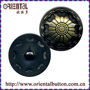 Anti-Brass Brushed ABS Hollowed Buttons for Coat