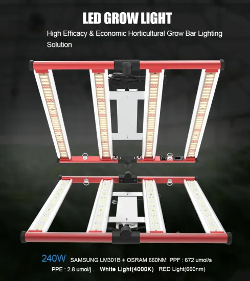 Waterproof Foldable 240W Led Grow Lights