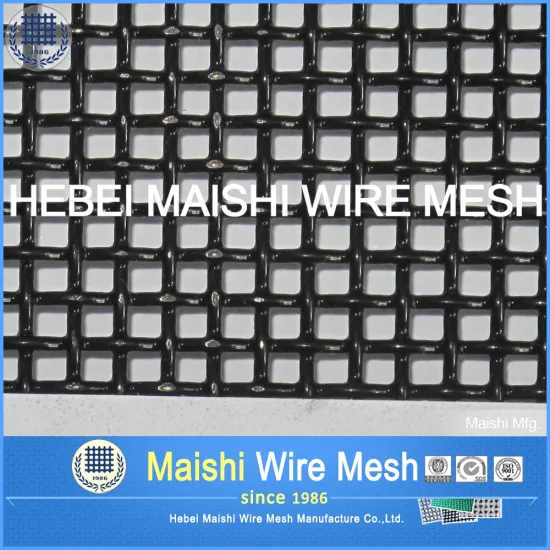 security Screen mesh/ black epoxy coated