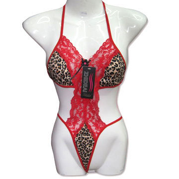 Sexy Teddies for Women/Ladies Customized Designs are Accepted, in Various Colors and Styles