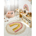 Детский ковер с радужным циркулярным ковром