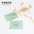 Stock de tarjeta de logotipo de lámina personalizada de lujo Forte de alta gama