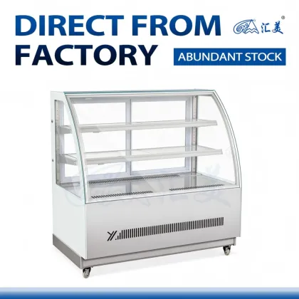 Commercial Curved Dessert Display Cooler