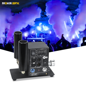 Moka SFX ProlightingデュアルバレルCO2 N2キャノン煙効果マシン