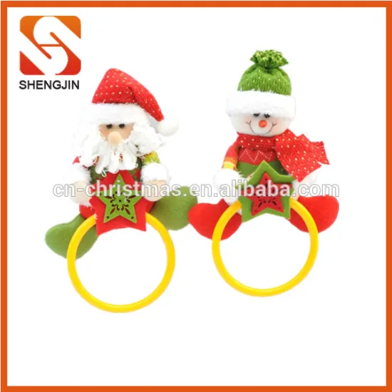 Wholesale Decorative Christmas Hanging Santa Doll Snowman Christmas toys for kids
