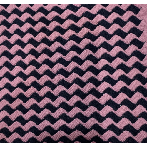 Cashmere Knitdown in Pink and Black Cols