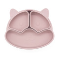 Мачка силиконски поделена плоча со отстранливи горни чинии