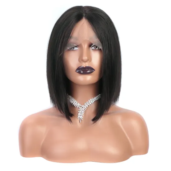 Brazilian Hair Cuticle Aligned Hair Short Bob T Lace Wig Human Hair Lace Front Wig Black Wigs For Black Women