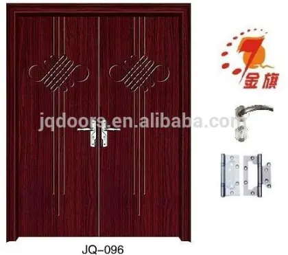 Mother-son PVC/MDF wood door