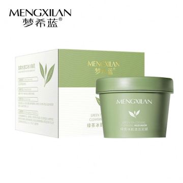 Private Label Herbal Anti Acne Matcha Mud Facial Mask