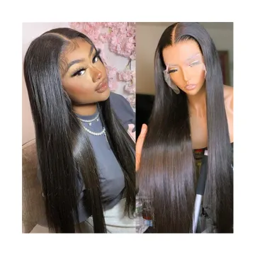 Lace Frontal Wig Vendors Wholesale Straight Transparent Hd Lace Front Wigs For Black Women 100 Virgin Brazilian Human Hair Wigs
