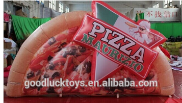 China Popular water float toys for swimming use pizza pool float 01