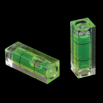 2Pcs 10*10*29 Mm rectangular cube spirit level bubble measuring level ruler detector tool