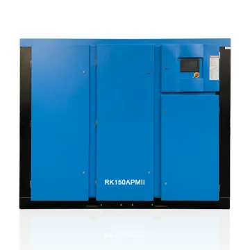 Low cost integrated screw air compressor