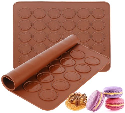 48 lubang macarons silikon baking mat baking acuan