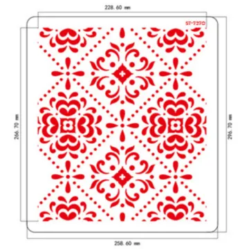 AK Wholesale Cake Decorating Plastic Stencils for Cookies and Cake Decorations