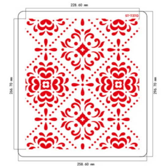 AK Wholesale Cake Decorating Plastic Stencils for Cookies and Cake Decorations