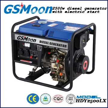 2.5KW Diesel Generator Electric Start    with EUROⅡ,EPA,GS,CE