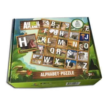 25 Pieces Large Alphabet Puzzle with Animal