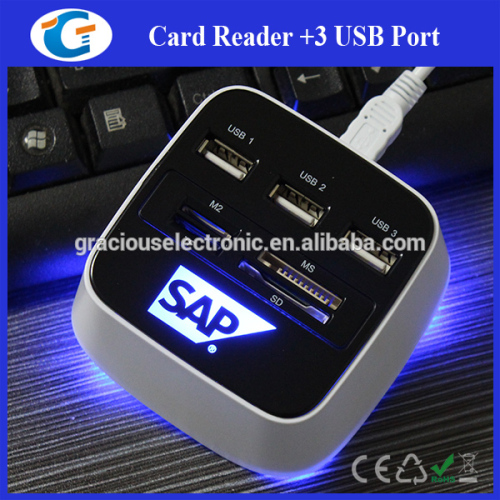 2.0 usb hubs with 3 usb ports and different card readers