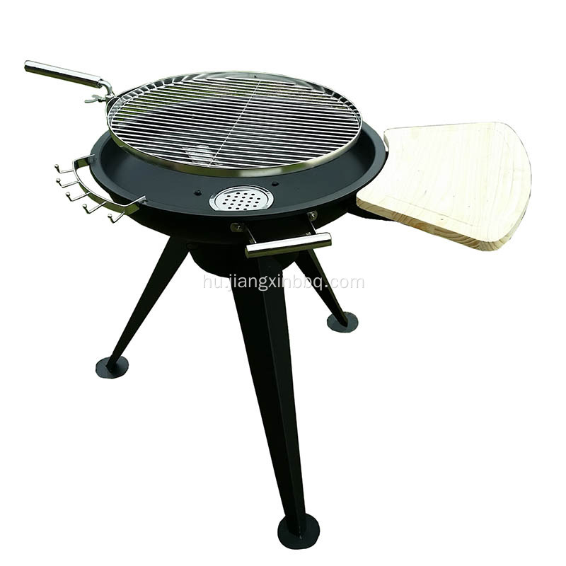 Hatalmas, állítható magasságú faszén BBQ Grill