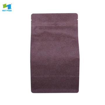 flat bottom custom zipper coffee bag with valve