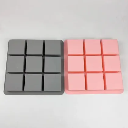 Custom 6-Hole Rectangle DIY Craft Silicone Candle Mold for Hanging Decor