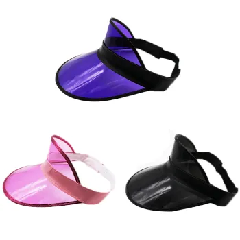 Portable Transparent Plastic Sun Visor Cap