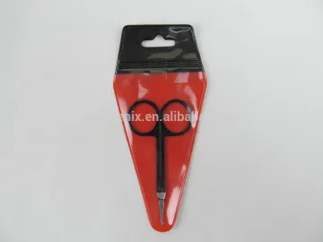 Eyebrow scissors with black painting