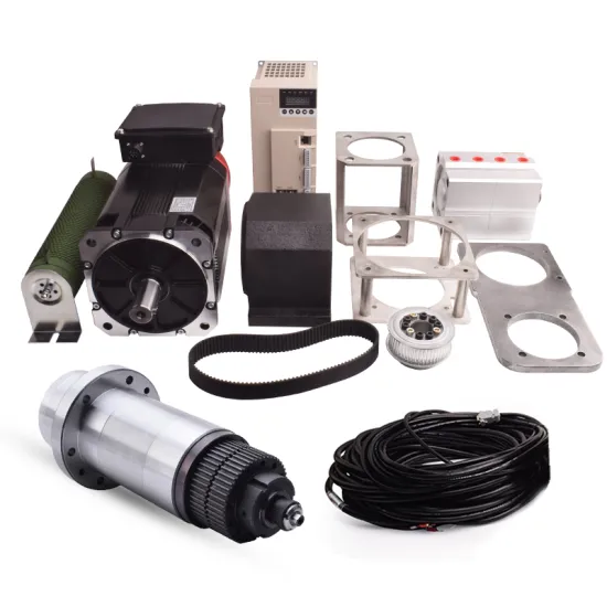 Whole Set BT30 90mm 6000rpm Belt Drive ATC Spindle Cylinder CNC Spindle with Mige Servo Motor