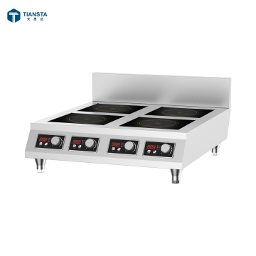 380V Multifunctional Heavy Duty Kitchen 4 Burner Induction Cooker