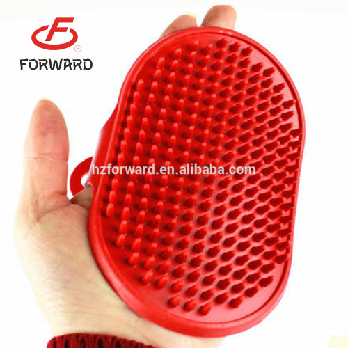 Silicone pet hair removal grooming brush for pet bathing