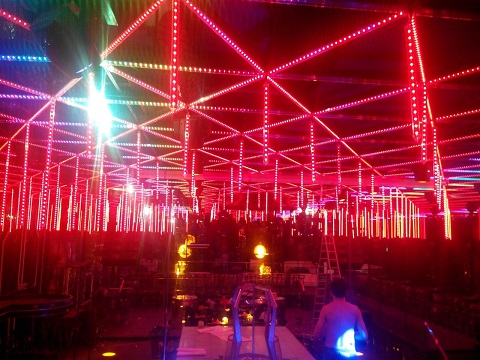 dmx 3d vertical tube lights