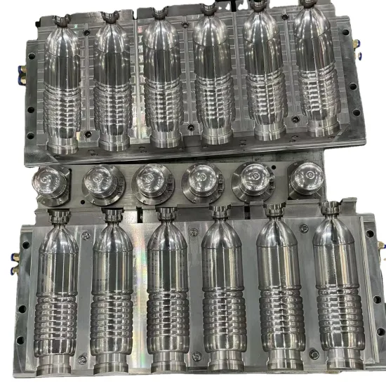 2023 New Aluminium 45# Steel 1/2 Cavity PET Bottle Mold for Blow Molding Machine