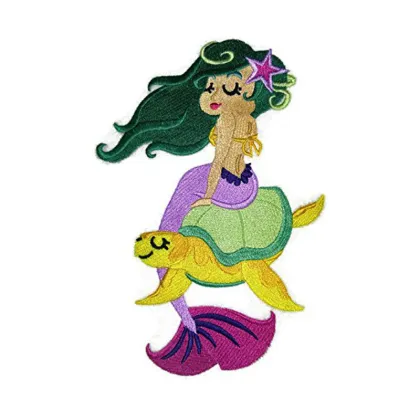 Legendary Mythical Unique Mermaid Sea Turtle Patch