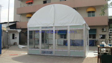 5x5M car tent with glass wall