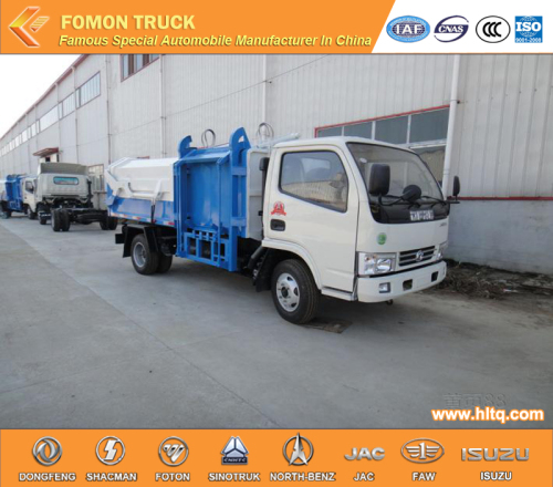 DONGFENG 4x2 6CBM hydraulic lifting garbage truck