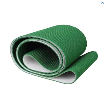 Cinturão corrugado PVC verde PVC inclinado