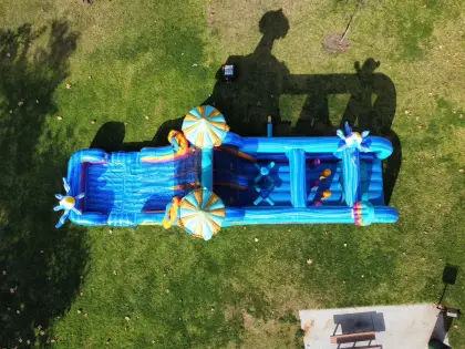 Commercial Grade Bouncy Castle: Mushroom Ice Cream Design for Kids