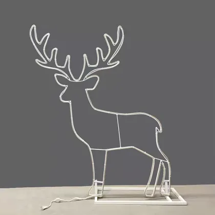Elegant Irregular Iron Deer for Stage Corner Decoration
