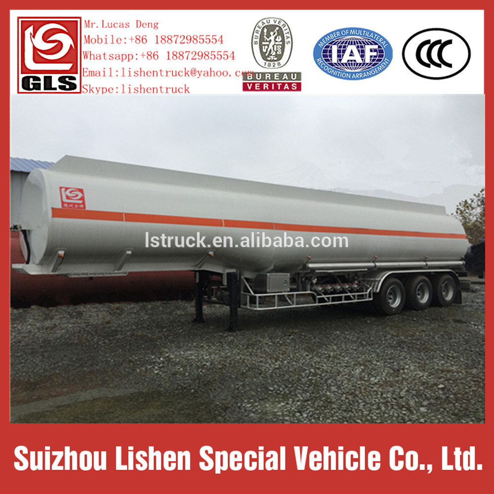 Oil Tanker Semi Trailer Stainless Steel Fuel Tanker