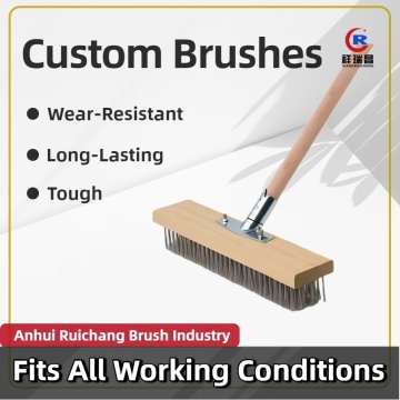 Professional-Grade Floor Brush for Stubborn Stains