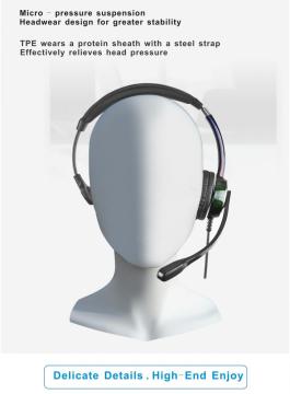 FC21 QD over-ear headset with microphone call center noise-cancelling earphone