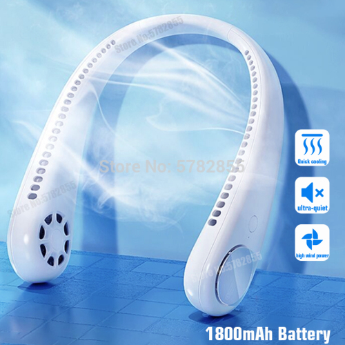 2020 USB Portable personal Neck Fan With Recharge Battery Ultra quiet Wearable Electric Fan handheld Air Conditioner for Room